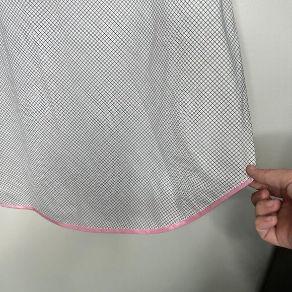 Vintage Josie Natori slip black white lingerie medium - Picture 4 of 7